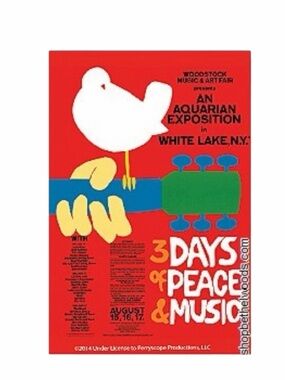 Officially Licensed Original Woodstock Poster Magnet NWT